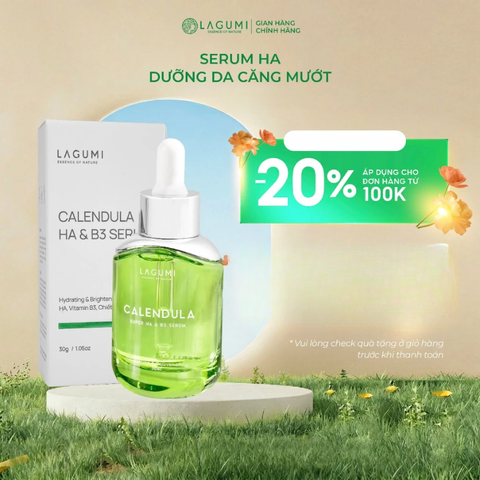 Serum siêu cấp ẩm và phục hồi da Lagumi Calendula Super HA & B5 30ml