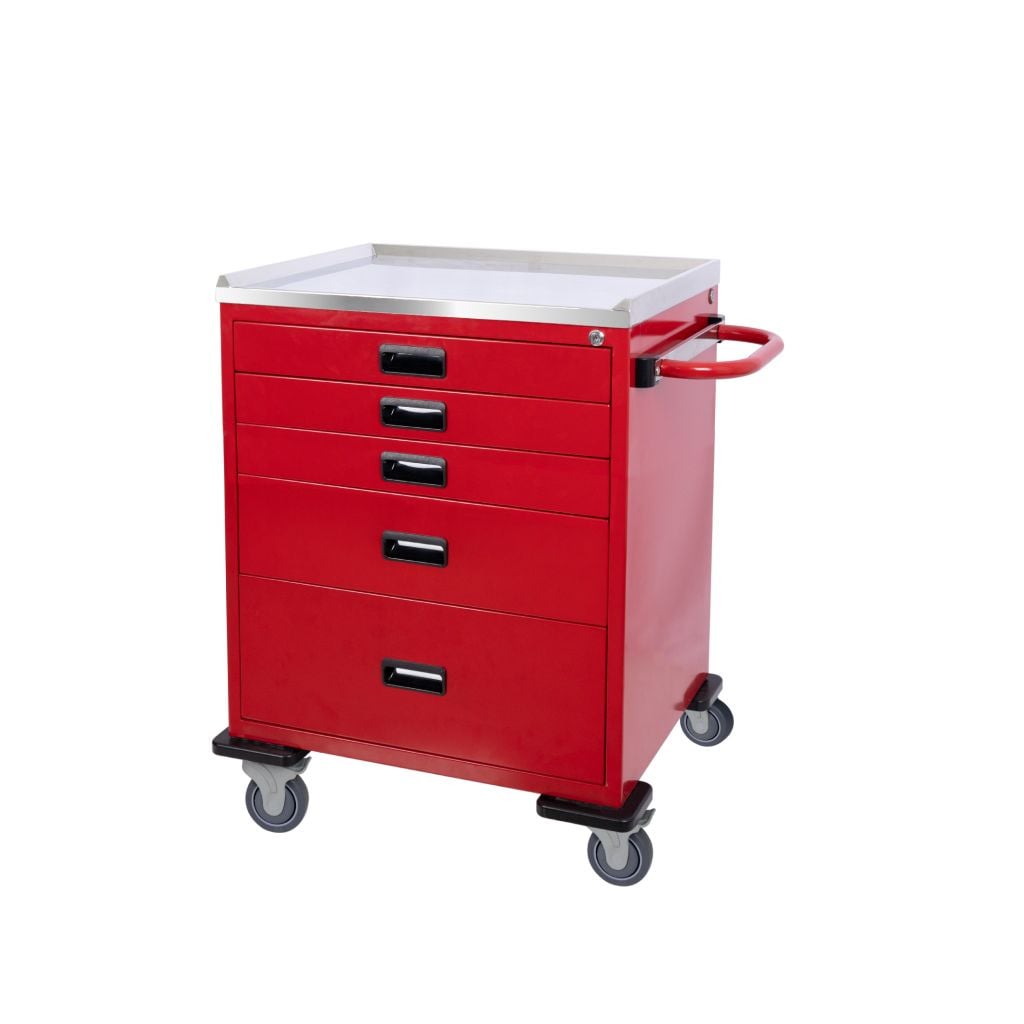 Xe đẩy y tế phòng cấp cứu (có ngăn trượt) SAPAMEFA – hình ảnh 3