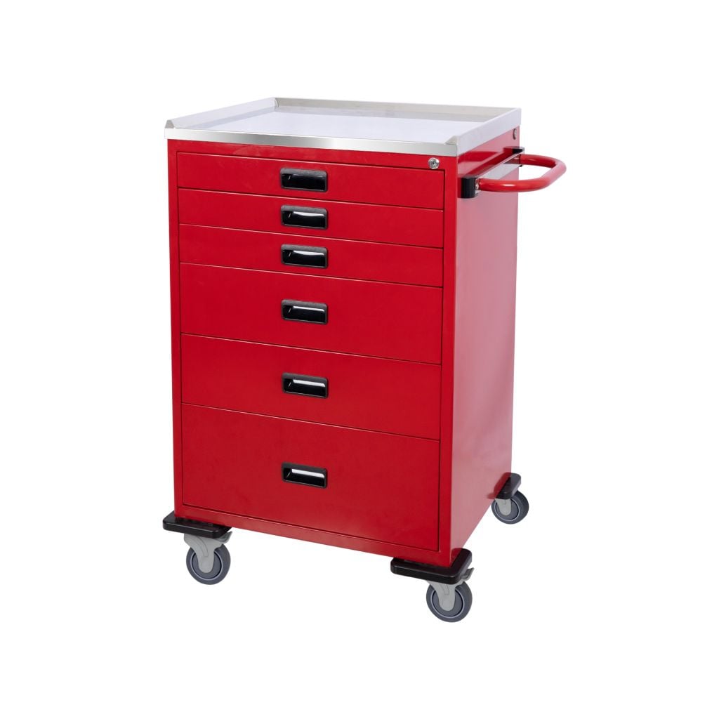 Xe đẩy y tế phòng cấp cứu (có ngăn trượt) SAPAMEFA – hình ảnh 4