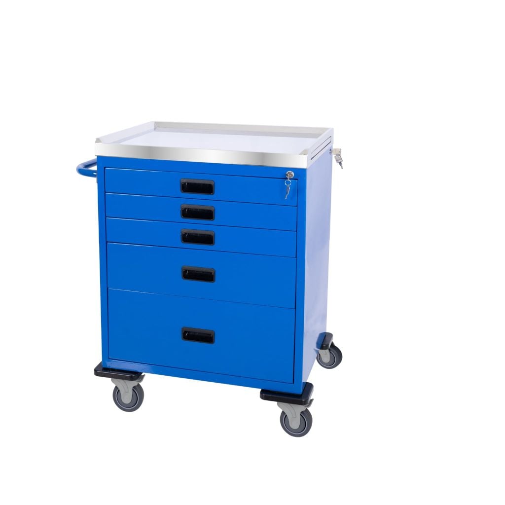 Xe đẩy y tế phòng hồi sức (có ngăn trượt) SAPAMEFA – hình ảnh 2