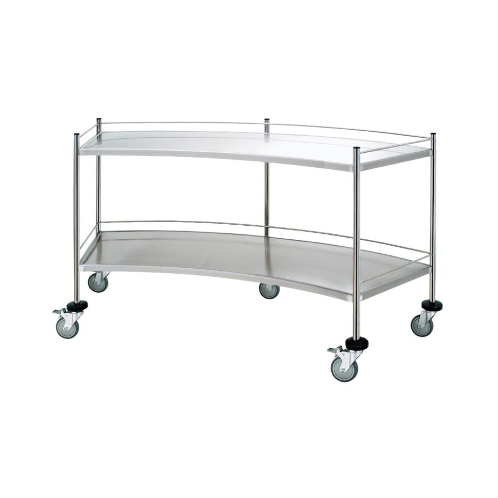Xe đẩy dụng cụ 2 tầng, lan can 3 cạnh SAPAMEFA