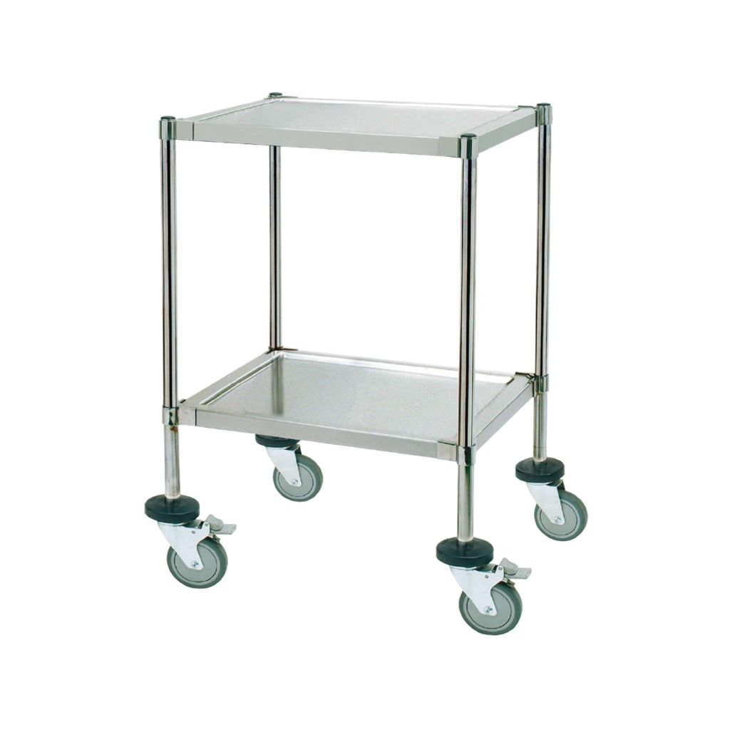 Xe đẩy dụng cụ 2 tầng, không gờ chắn SAPAMEFA