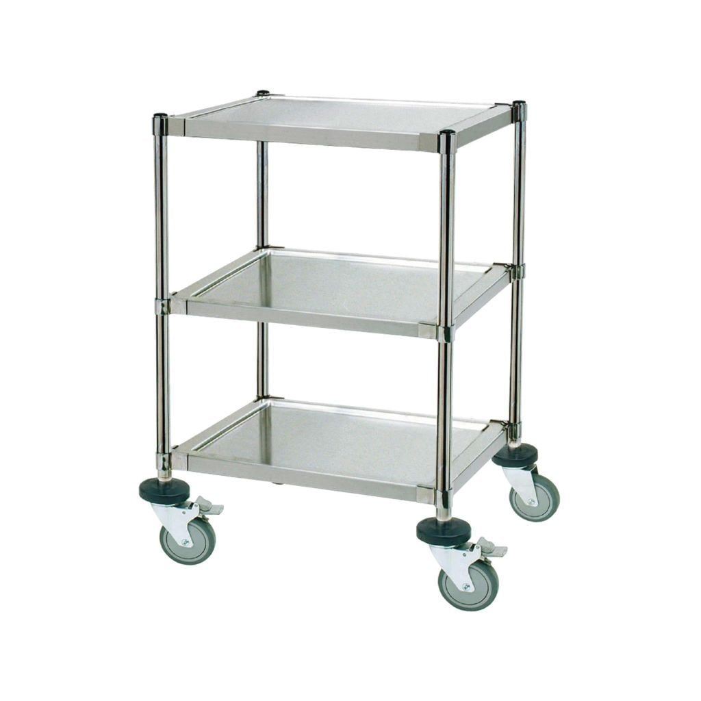 Xe đẩy dụng cụ 3 tầng không gờ chắn SAPAMEFA
