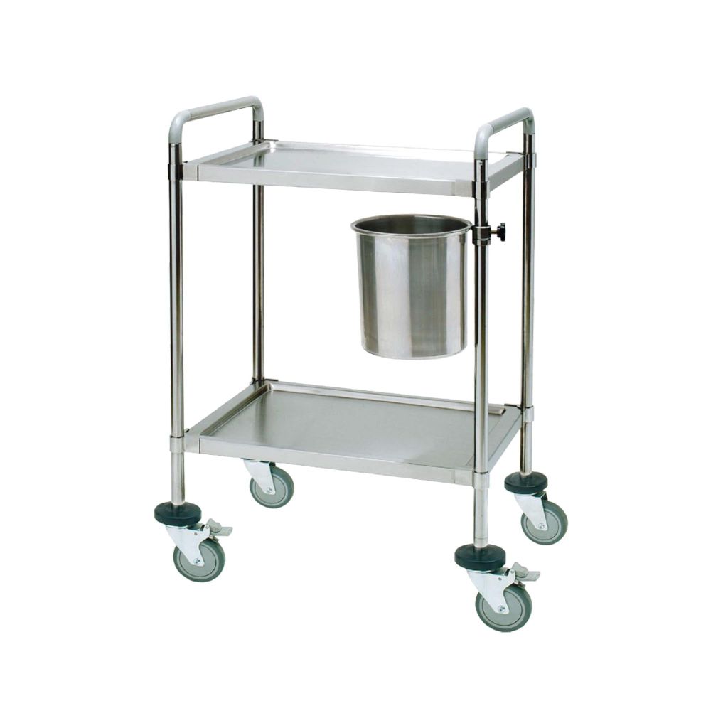 Xe đẩy dụng cụ 2 tầng có tay cầm SAPAMEFA