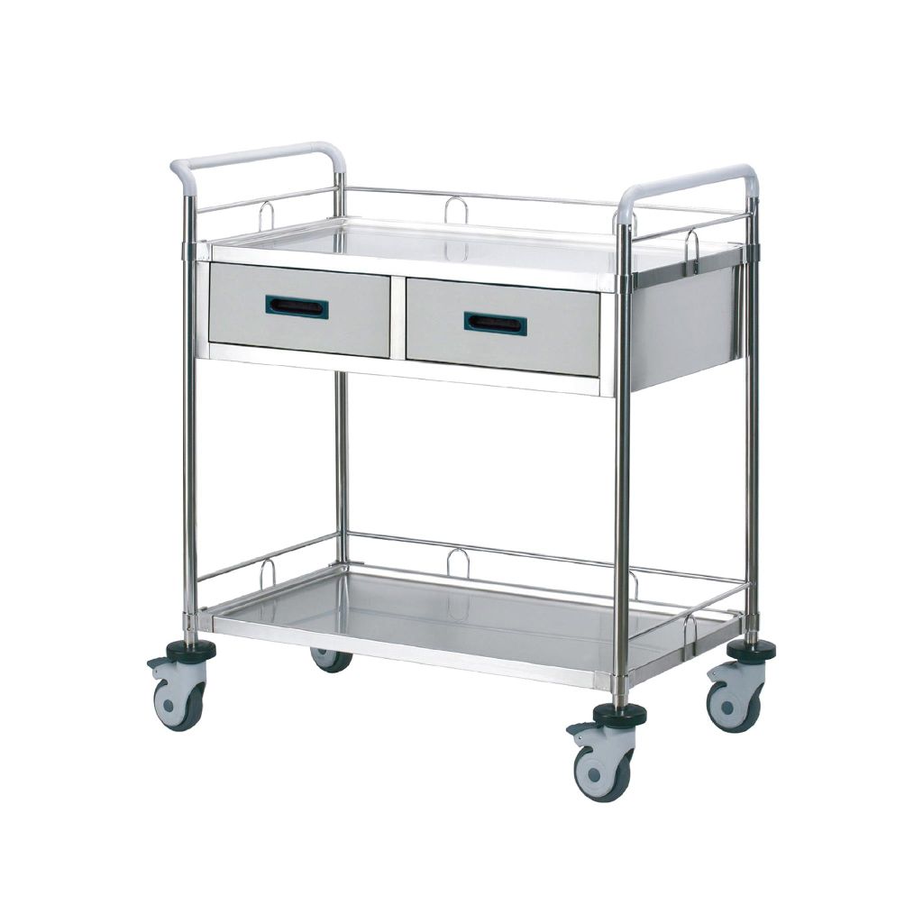 Xe đẩy dụng cụ 2 tầng có tay cầm SAPAMEFA