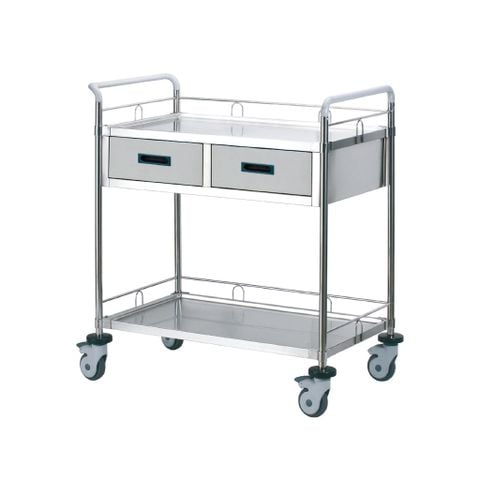 Xe đẩy dụng cụ 2 tầng có tay cầm SAPAMEFA