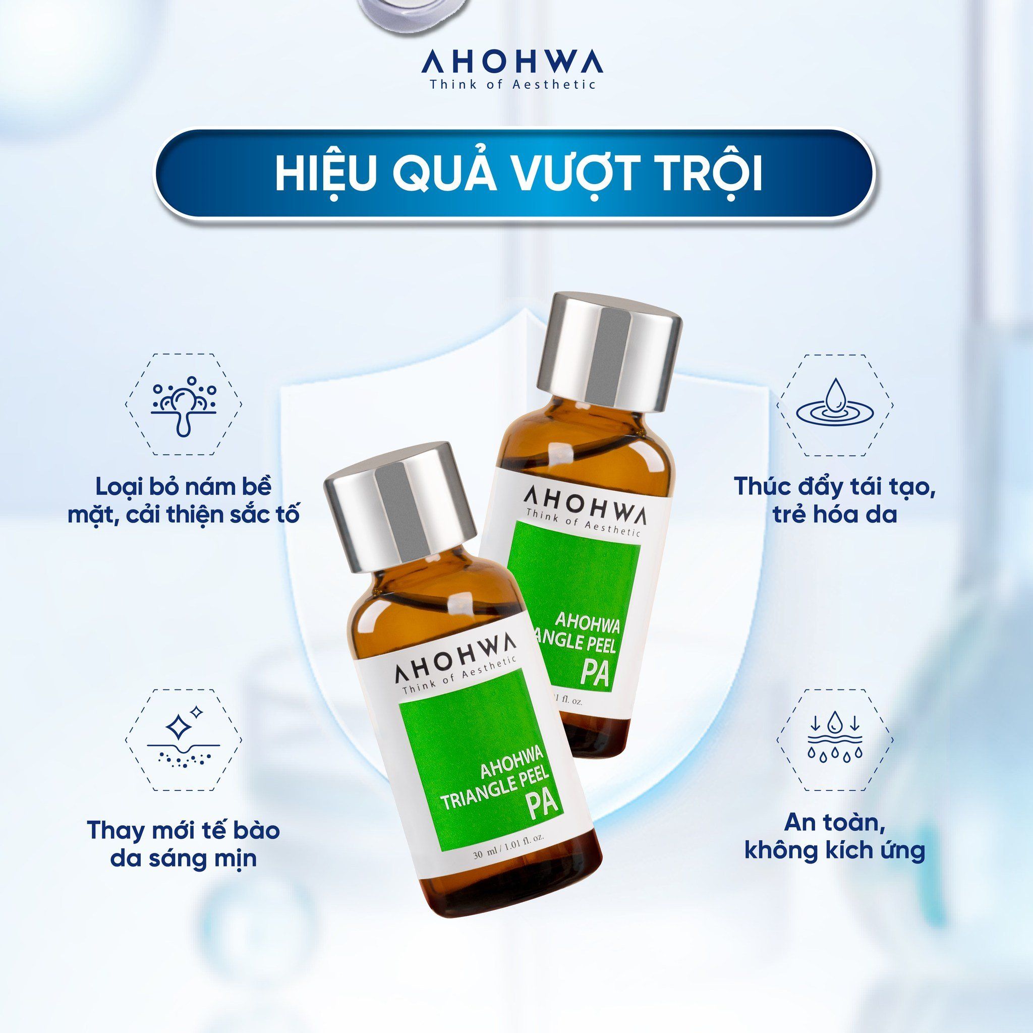  Peel Da Khô, Lão Hóa Ahohwa Triangle Peel PA (30ml) 