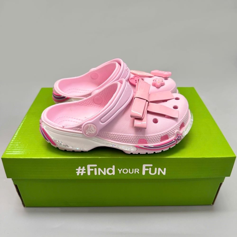  Dép sục Dinas Toddler Classic Star Sparkle Shaker - Pink Milk trẻ em 