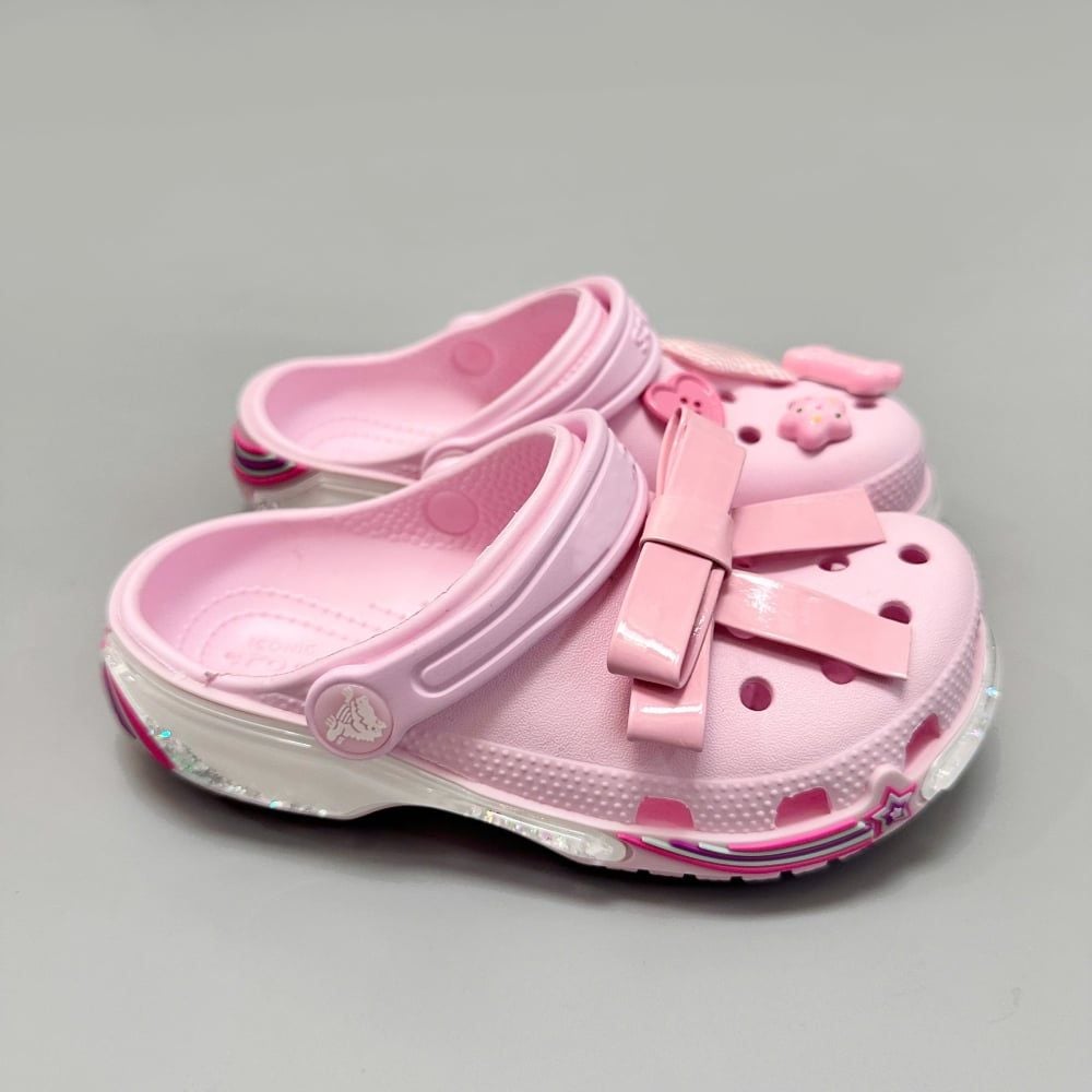  Dép sục Dinas Toddler Classic Star Sparkle Shaker - Pink Milk trẻ em 