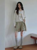  Áo thun tay dài nữ vải xước in chữ 