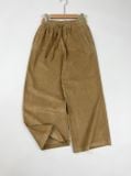  Quần culottes nhung tăm nữ dáng rộng phong cách Hàn Quốc 