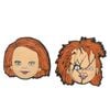  Jibbitz Charms 3D mã vạch búp bê Chucky, Batman, Joker 