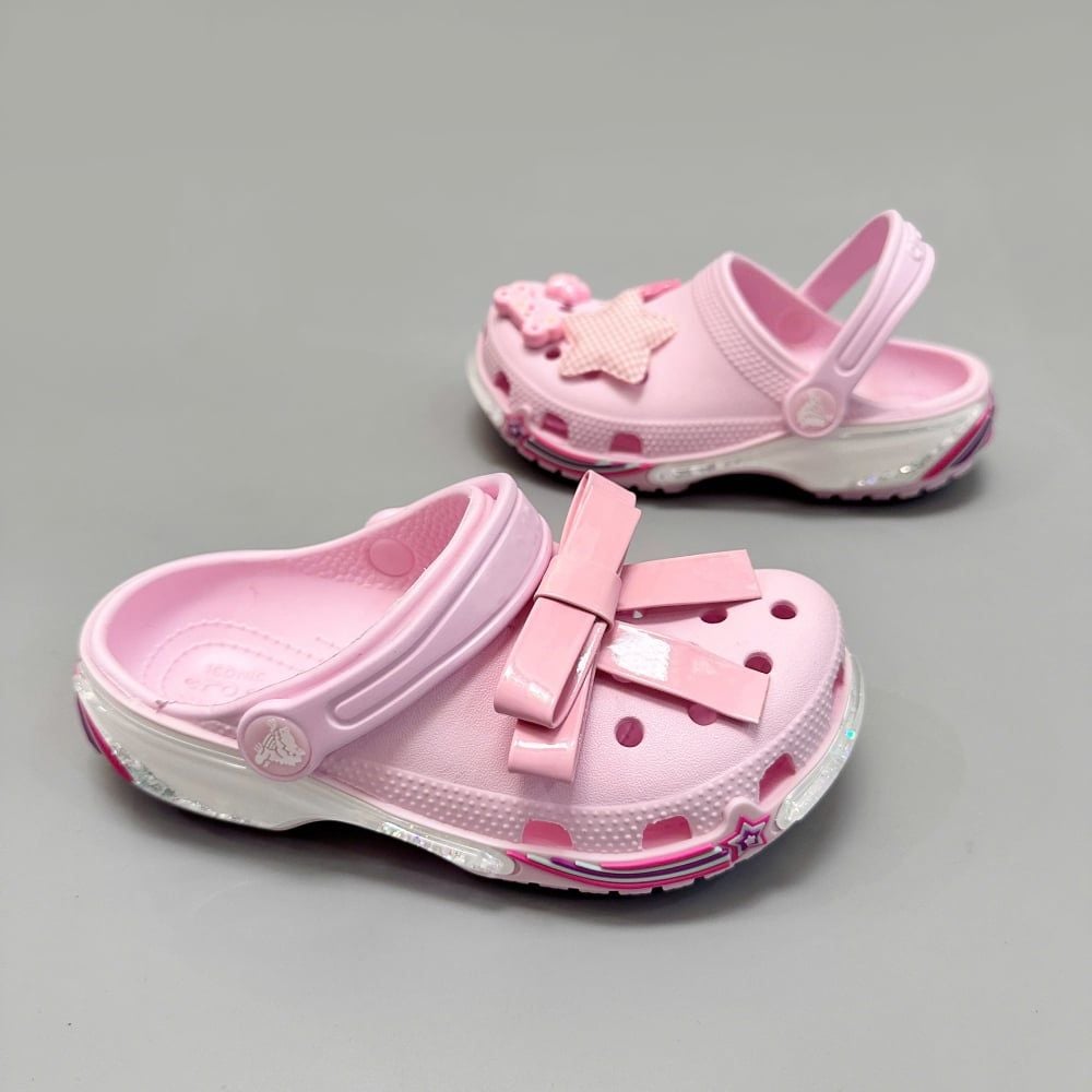  Dép sục Dinas Toddler Classic Star Sparkle Shaker - Pink Milk trẻ em 