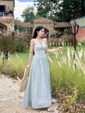  Đầm Nữ Hai Dây Xòe Công Chúa 