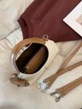  Túi xách nữ thời trang kiểu dáng hobo khóa cài kim loại độc đáo 