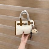  Túi xách nữ thời trang kiểu dáng hobo khóa cài kim loại độc đáo 