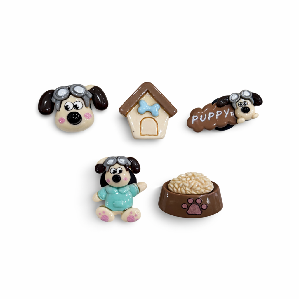  Jibbitz charms 3D chó Gromit gắn dép sục 