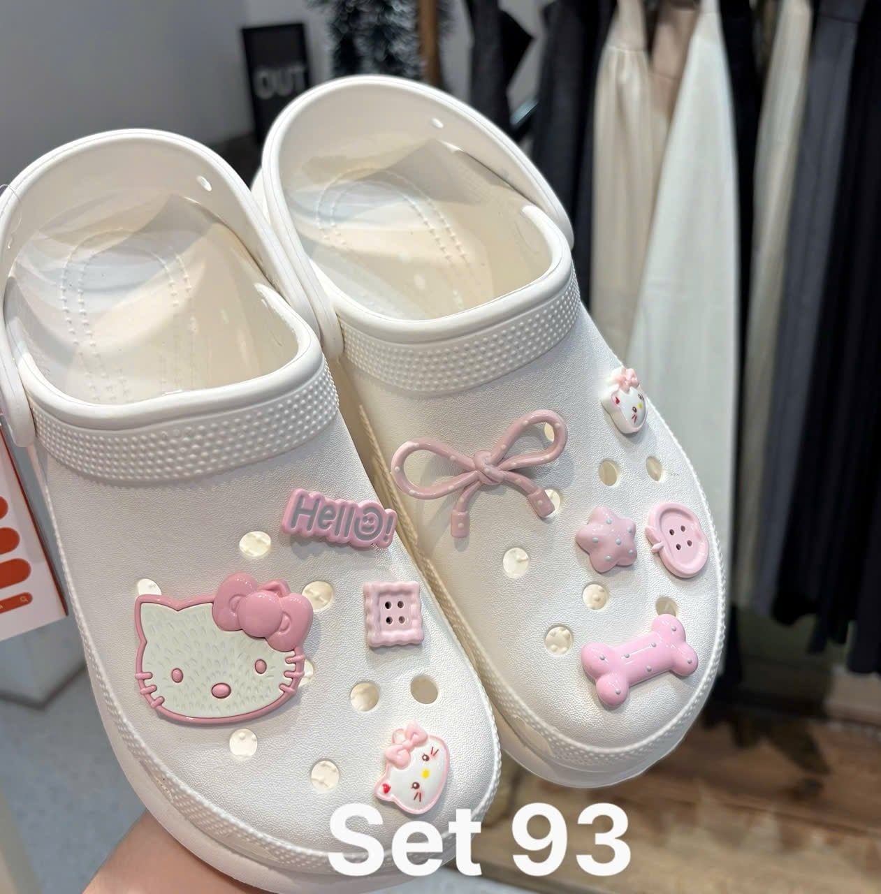  Set jibbitz charms sticker cute nhí nhảnh đa dạng gắn dép sục 