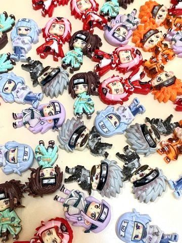  Set jibbitz charms Naruto 3D xịn gắn dép cross 