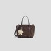  Túi xách nữ thời trang kiểu dáng tote nâu chocolate da mềm có dây đeo chéo 