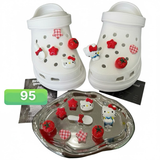  Set jibbitz charms sticker cute nhí nhảnh đa dạng gắn dép sục 