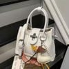  Túi xách mini công sở kèm charm vịt mix ngọc nữ 