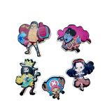  Set 5 cái Jibbitz charms sticker 3D mã vạch nhiều chủ đề trang trí gắn dép sục cao cấp 