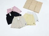  Quần short nữ thêu hình gấu cạp chun năng động, dễ thương 