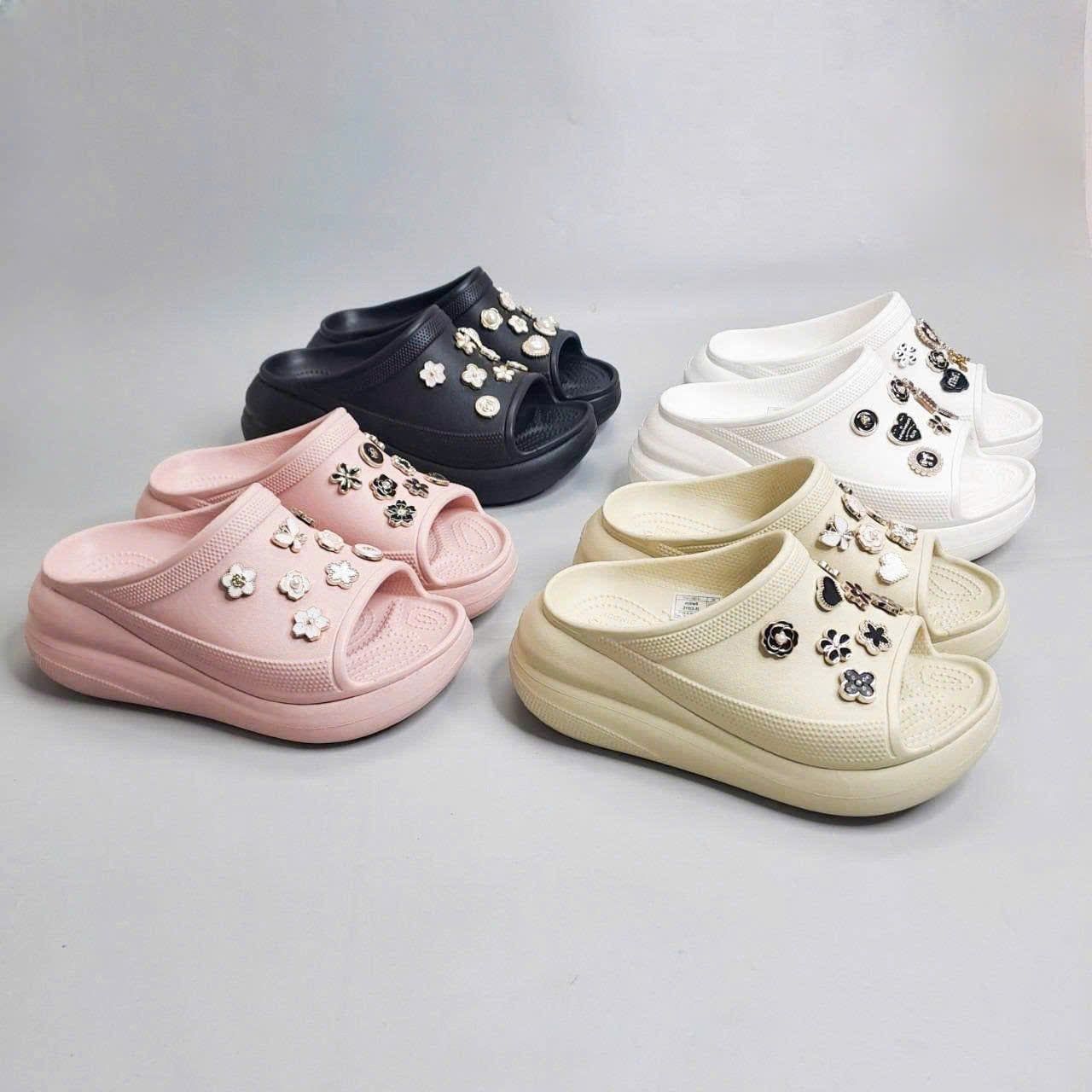  Dép quai ngang Dinas classic crush slide nữ xuất khẩu 