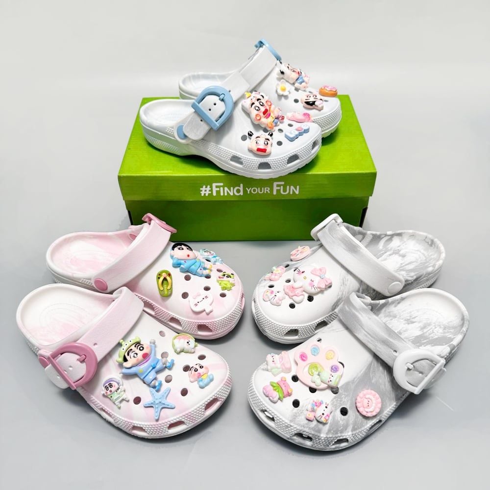 Dép sục dinas buckle loang nữ 