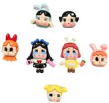  Jibbitz charm sticker powerpuff girls, baby cry gắn trang trí dép cross 