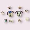 Jibbitz charms 3D chó Gromit gắn dép sục