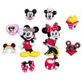  Set jibbitz charms sticker 3D nhựa cứng nhiều chủ đề dễ thương trang trí dép sục 