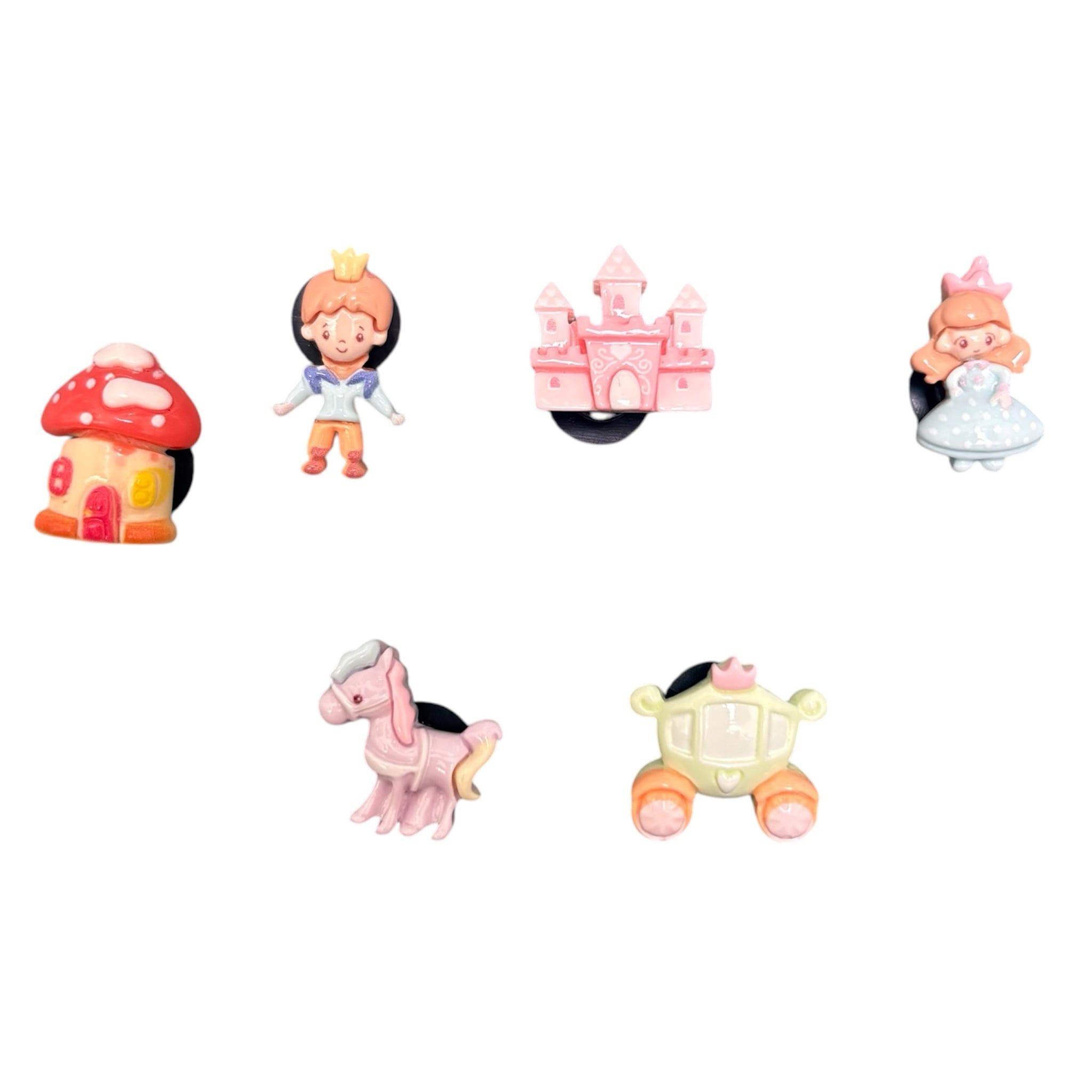 Set jibbitz charms sticker 3D nhựa cứng nhiều chủ đề dễ thương trang trí dép sục 