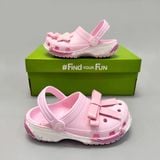  Dép sục Dinas Toddler Classic Star Sparkle Shaker - Pink Milk trẻ em 