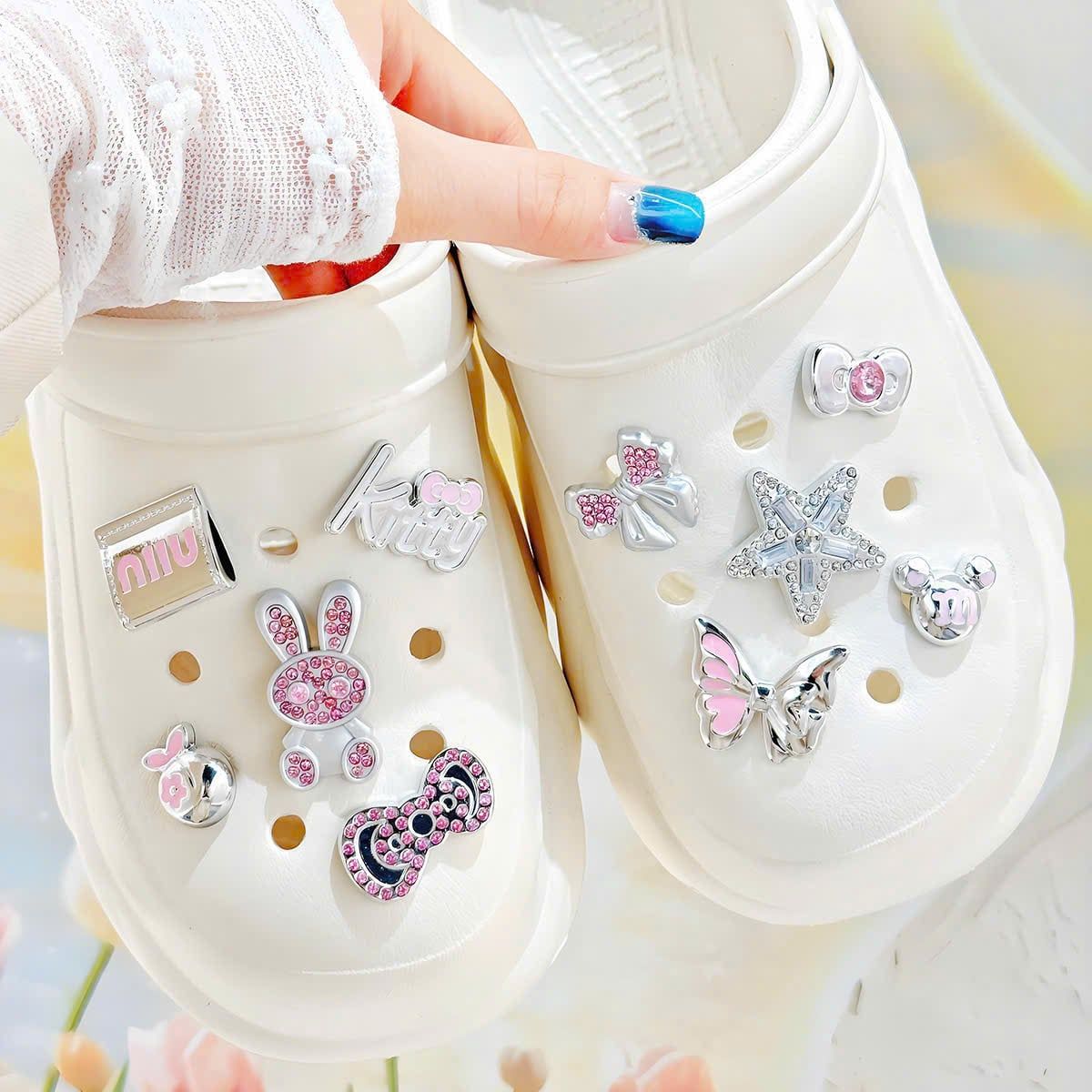  Set jibbitz charms sticker cute nhí nhảnh đa dạng gắn dép sục 
