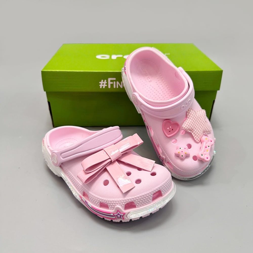  Dép sục Dinas Toddler Classic Star Sparkle Shaker - Pink Milk trẻ em 