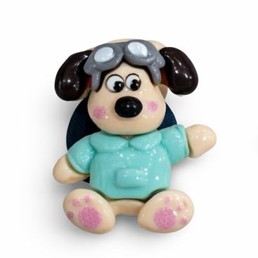  Jibbitz charms 3D chó Gromit gắn dép sục 