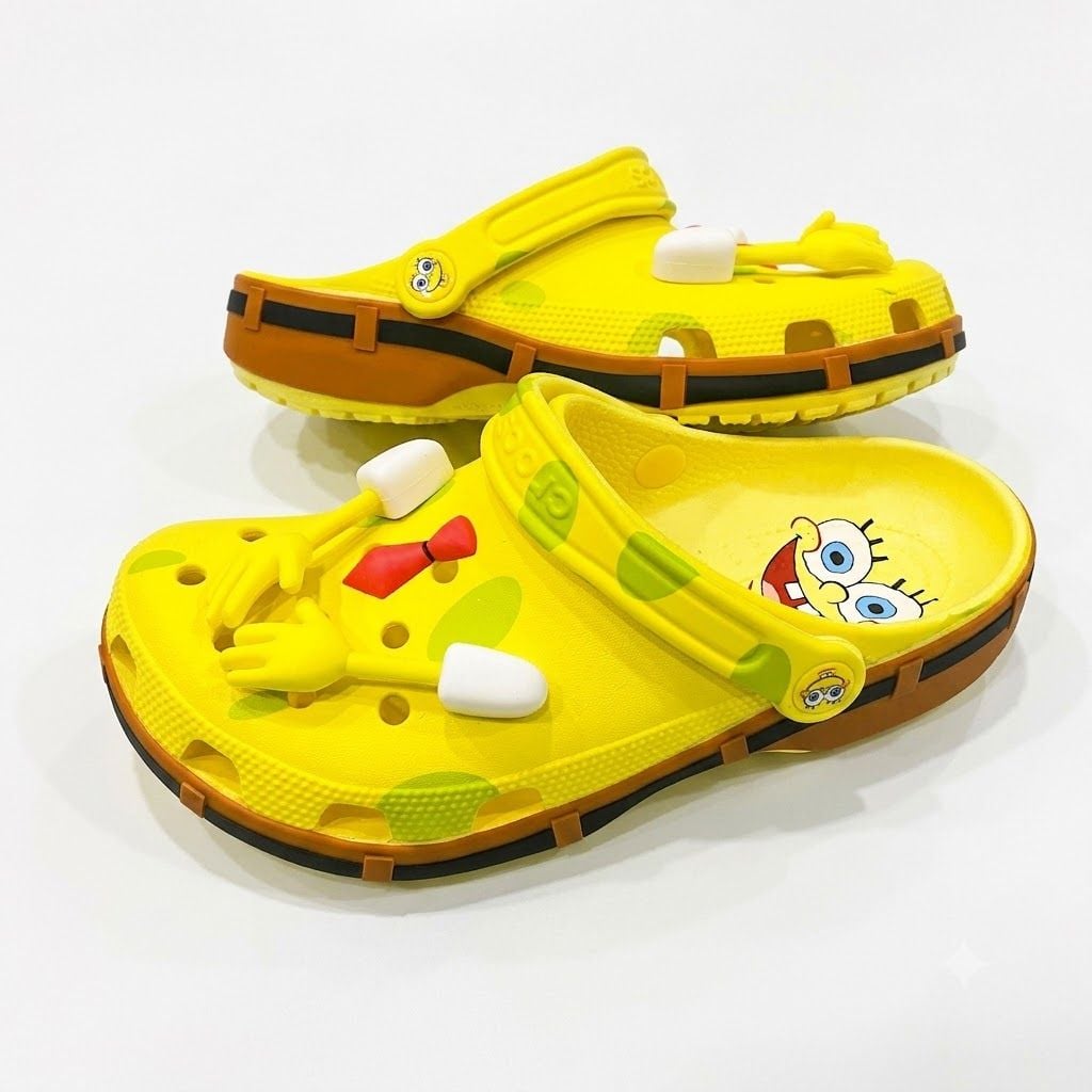  Dép sục Dinas classic Spongebob Patrick, Bọt Biển nam nữ 