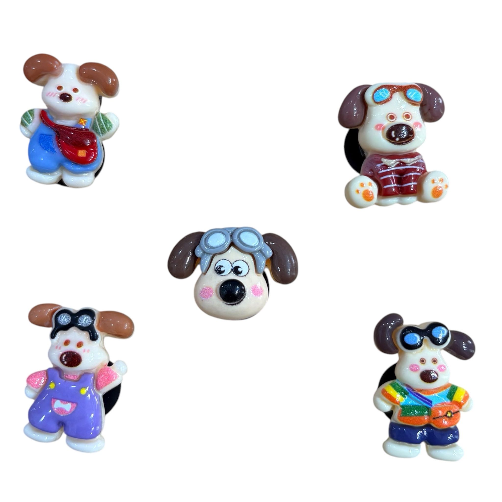  Jibbitz charms 3D chó Gromit gắn dép sục 