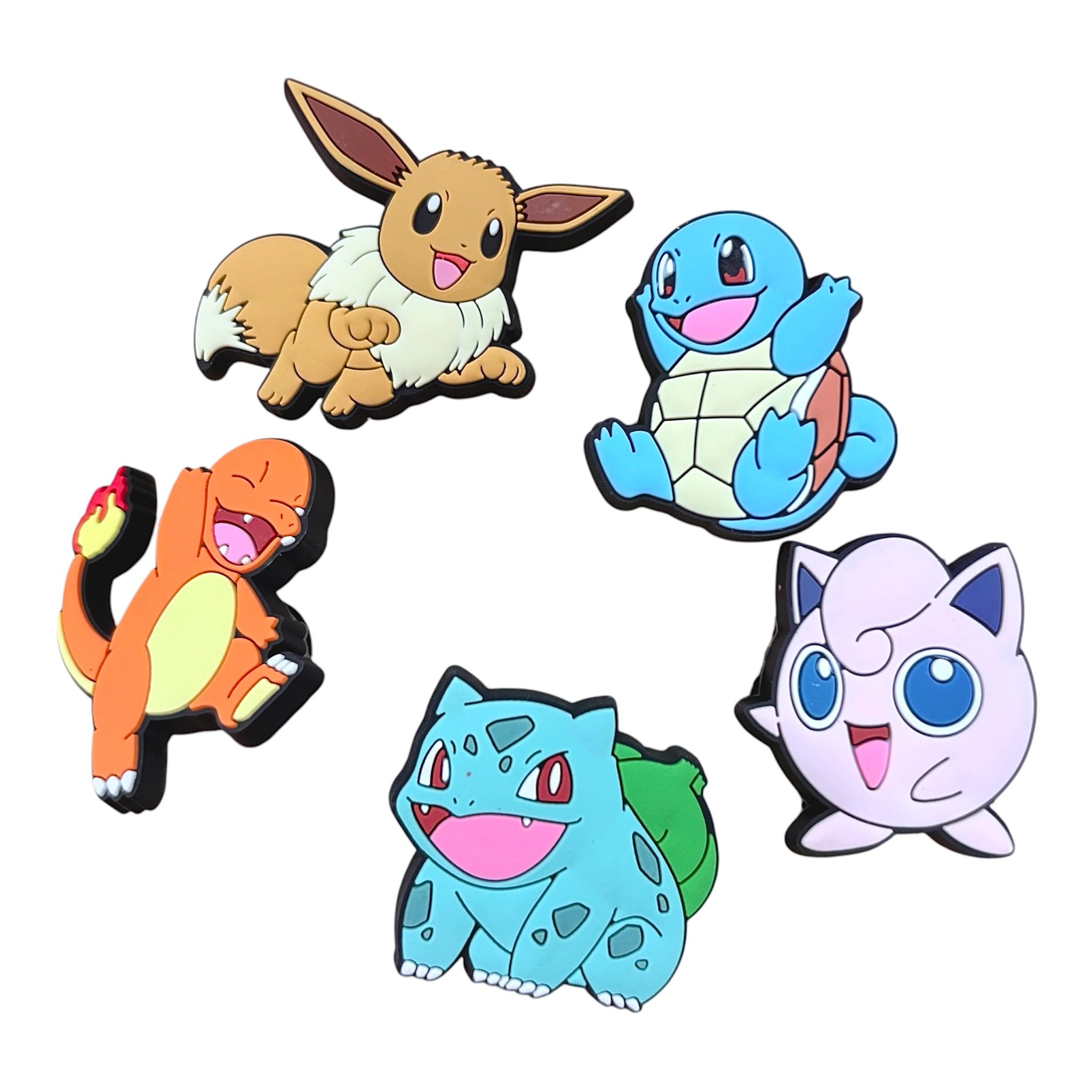  Set 5 cái Jibbitz charms sticker 3D mã vạch nhiều chủ đề trang trí gắn dép sục cao cấp 