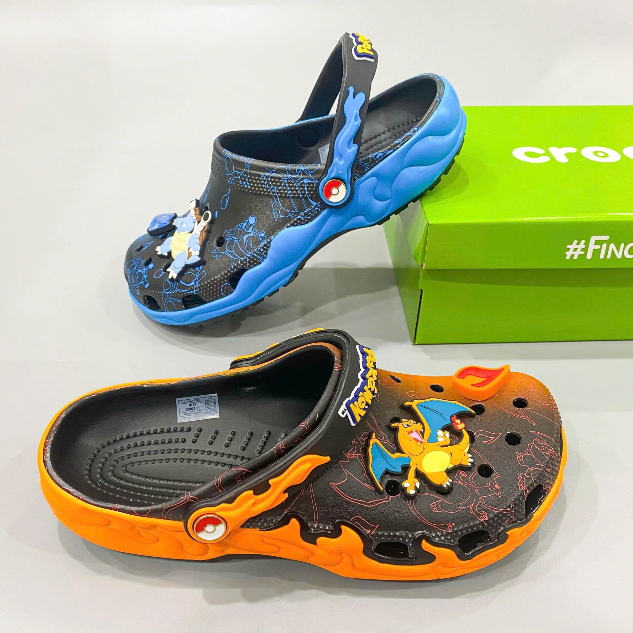  Dép sục Dinas Classic pokemon 2 màu nam nữ xuất khẩu 