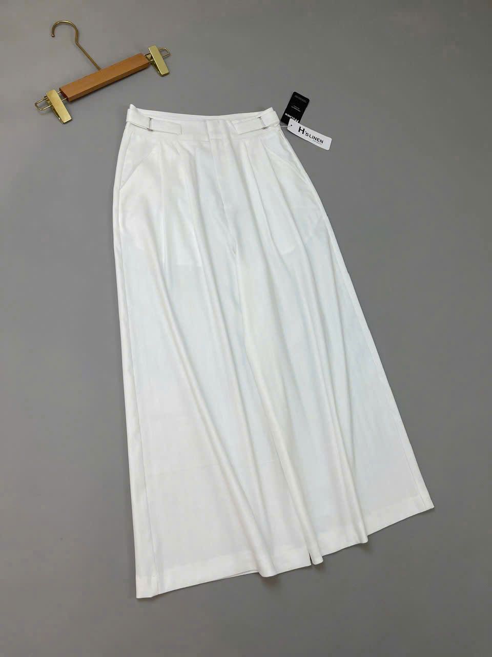  Quần ống rộng linen nữ 