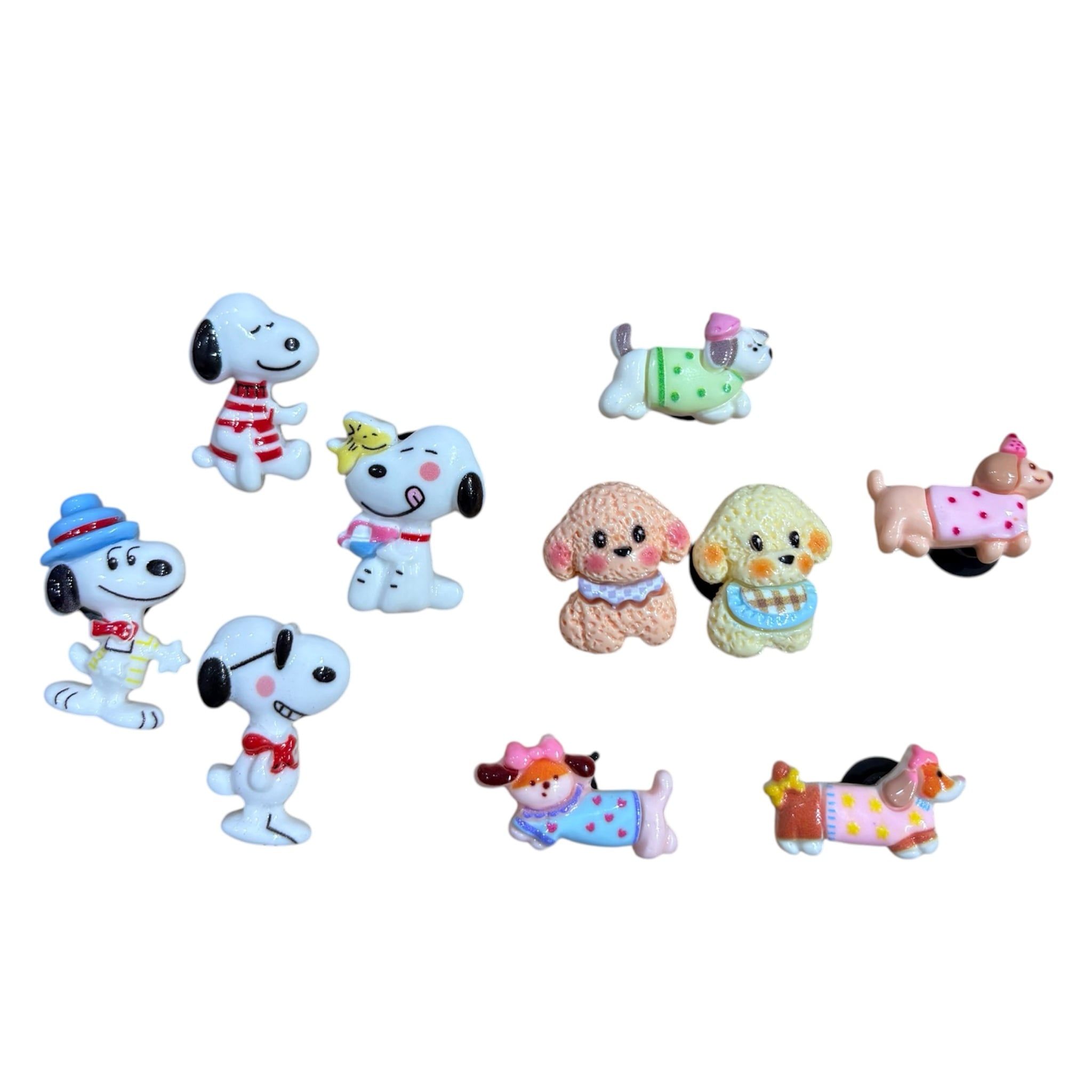  Set jibbitz charms sticker 3D nhựa cứng nhiều chủ đề dễ thương trang trí dép sục 