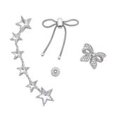  Set jibbitz charm Kim loại mã vạch trang trí dép cao cấp 