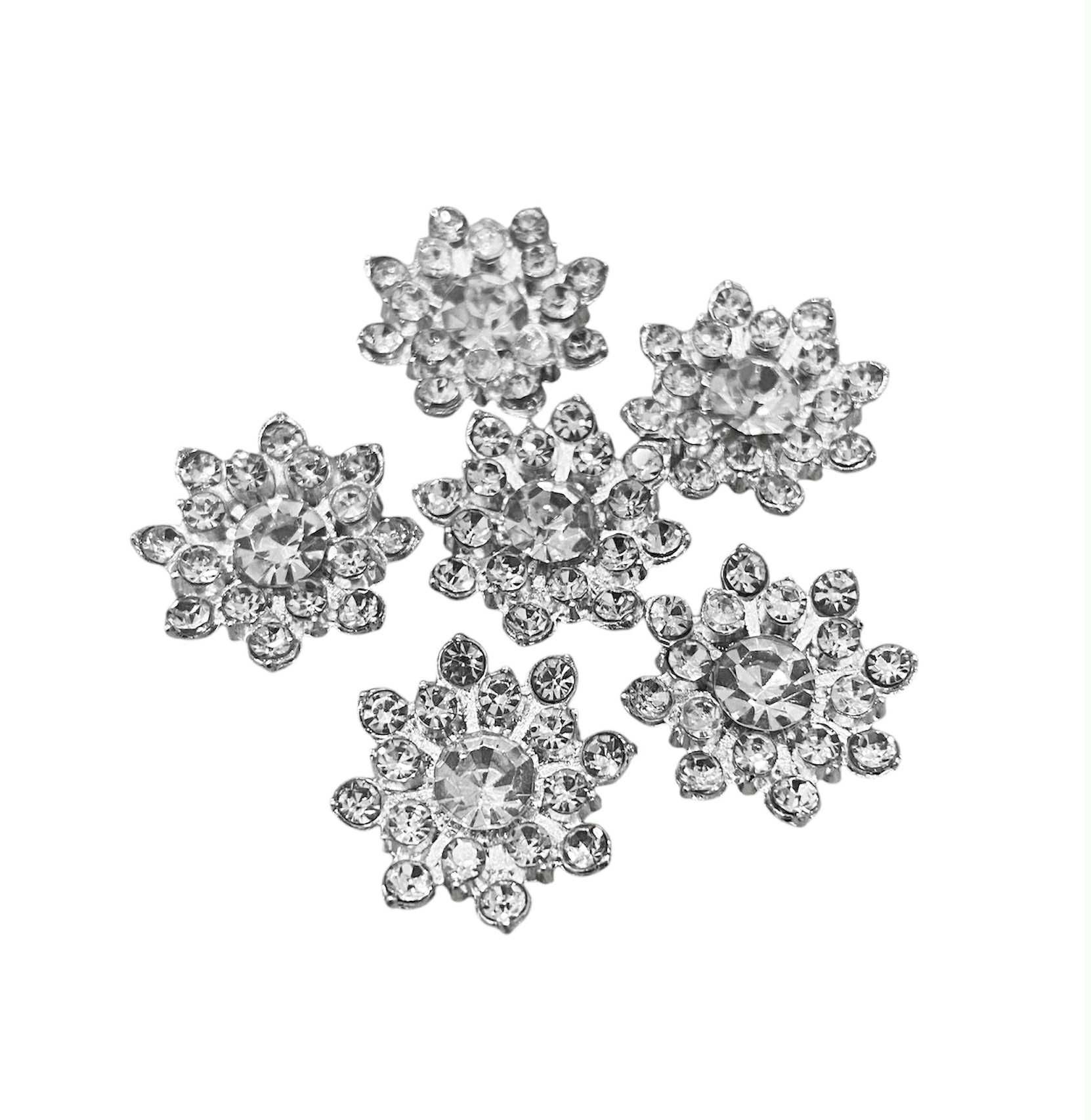  Jibbitz charm cross đá hình giọt nước đính kim cương 