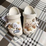  Set jibbitz charms sticker cute nhí nhảnh đa dạng gắn dép sục 