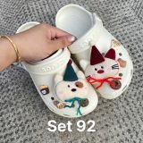  Set jibbitz charms sticker cute nhí nhảnh đa dạng gắn dép sục 
