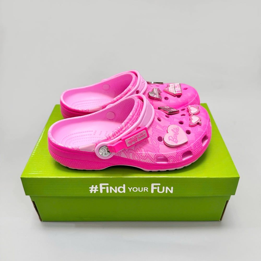  Dép sục Dinas Classic Mattel Pink Barbie xuất khẩu 