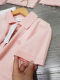  Áo Polo Nữ Basic Hồng Pastel 